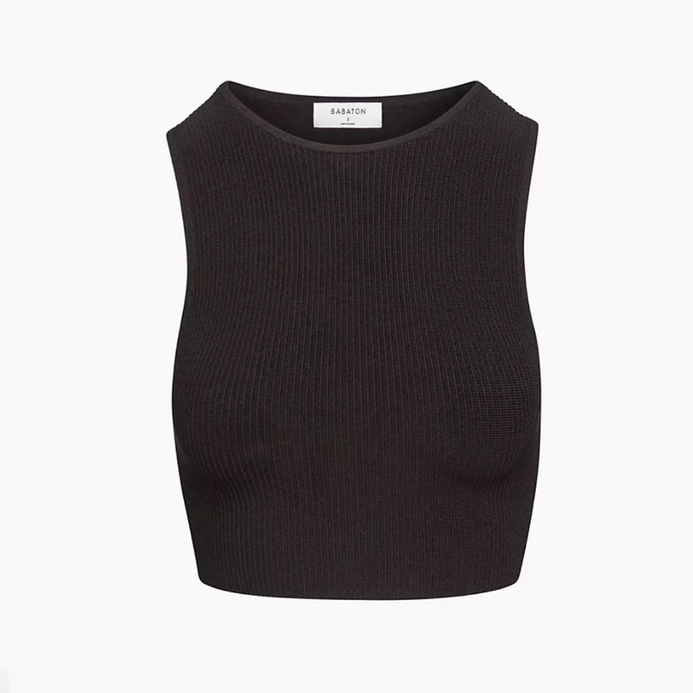 ARITZIA: Babaton Sculpt Knit Racer Cropped Tank